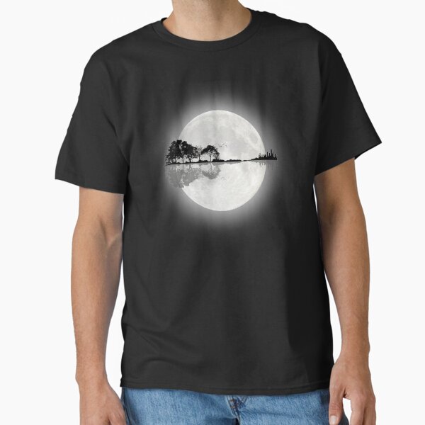 Moonlight Nature Guitar - Adult & Kids T-Shirts, Sweatshirts & Hoodies apparel design preview 1