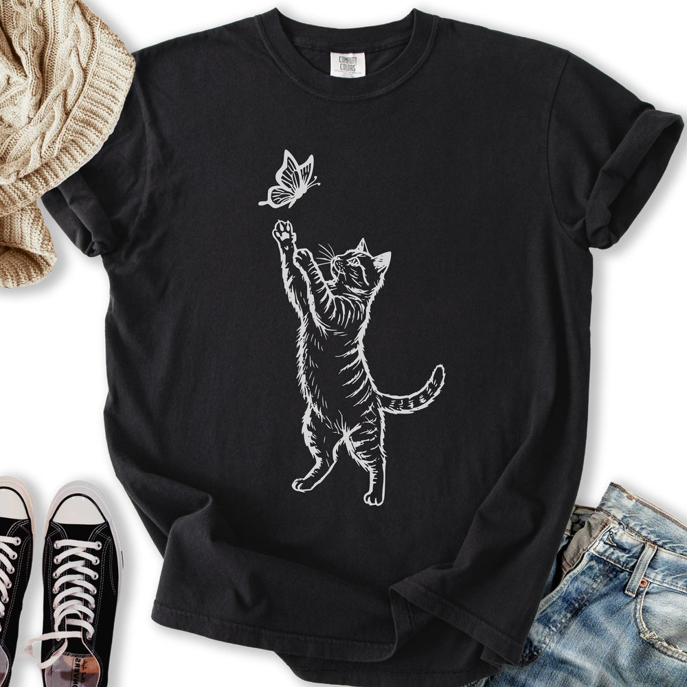 Kitten Sketch - Adult & Kids T-Shirts, Sweatshirts & Hoodies apparel design preview 2
