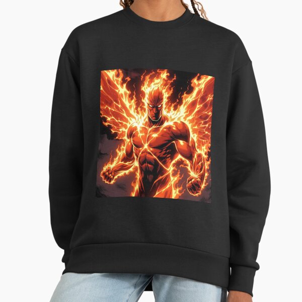 Winged Superhero Breathing Fire Epic Action - Adult & Kids T-Shirts, Sweatshirts & Hoodies apparel design preview 1