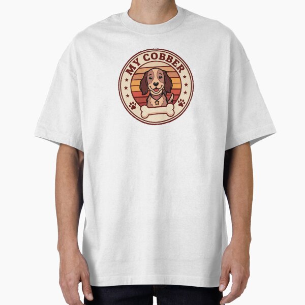 My Cobber Vintage Dog Badge Illustration - Adult & Kids T-Shirts, Sweatshirts & Hoodies apparel design preview 1