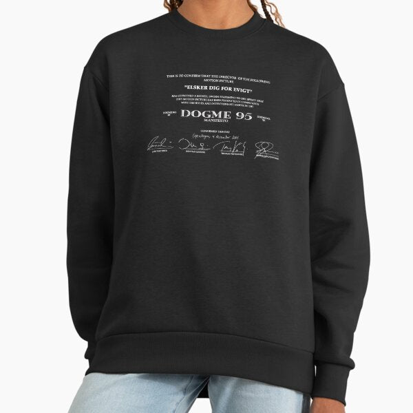 Dogme 95 in White - Adult & Kids T-Shirts, Sweatshirts & Hoodies apparel design preview 1