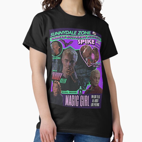 Buffy The Vampire Slayer Fan Magazine Spike - Adult & Kids T-Shirts, Sweatshirts & Hoodies apparel design preview 1