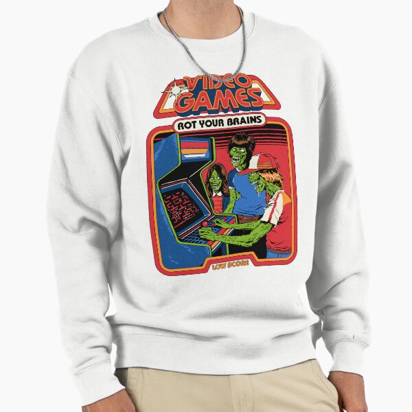 Video Games Rot Your Brains - Adult & Kids T-Shirts, Sweatshirts & Hoodies apparel design preview 1