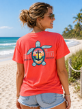 Girlie Girl Originals Beach Bound Turtle - Adult & Kids T-Shirts, Sweatshirts & Hoodies apparel design preview 1