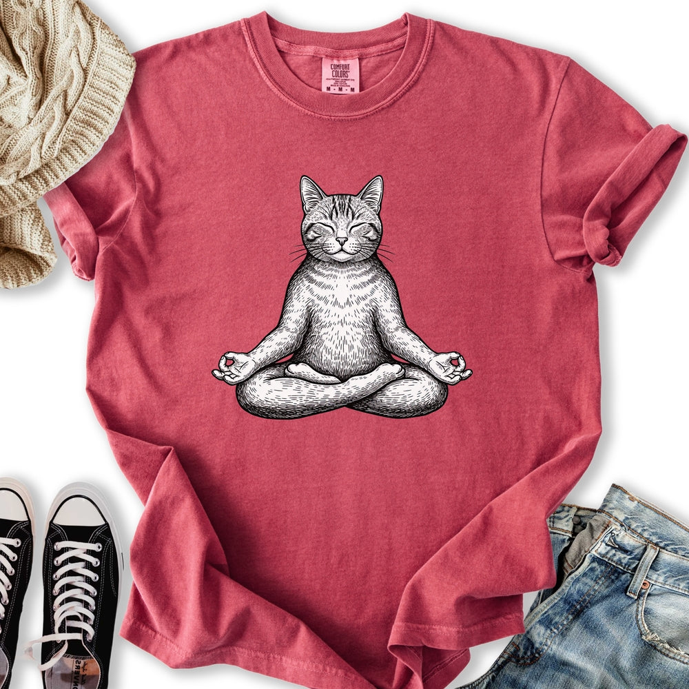Yoga Lotus Cat - Adult & Kids T-Shirts, Sweatshirts & Hoodies apparel design preview 1