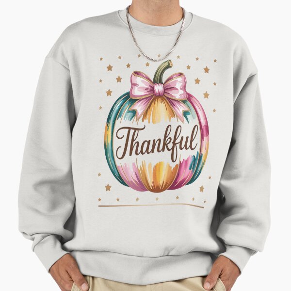 Autumn Thankful Thanksgiving Pumpkin Fall Vibes - Adult & Kids T-Shirts, Sweatshirts & Hoodies apparel design preview 1