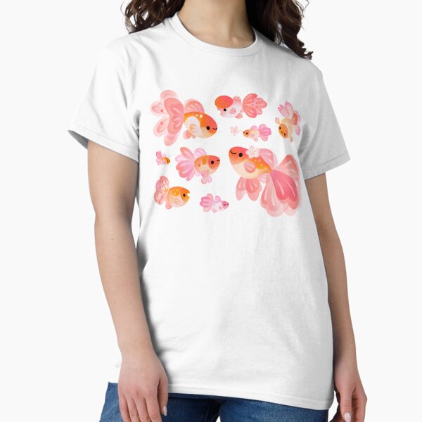 Cherry Blossom Goldfish 2 - Adult & Kids T-Shirts, Sweatshirts & Hoodies apparel design preview 1