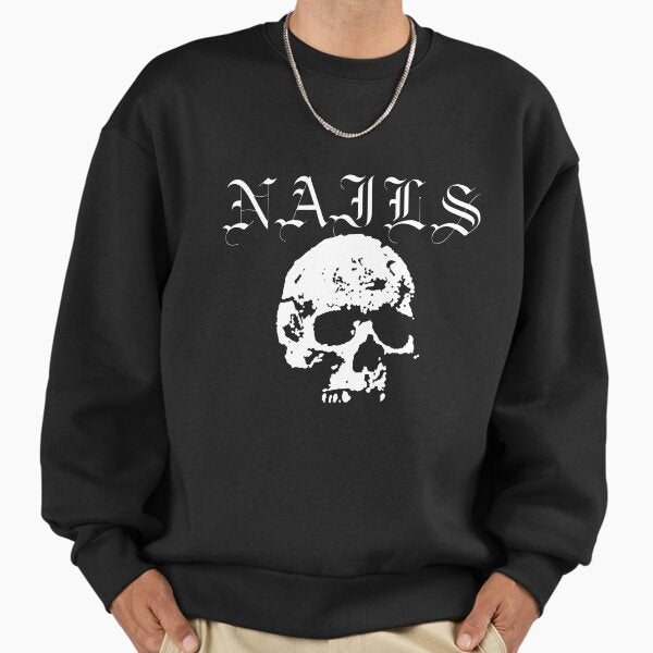 Nails, Hardcore Punk Band, White - Adult & Kids T-Shirts, Sweatshirts & Hoodies apparel design preview 1