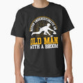 Never Underestimate An Old Man With A Broom Funny - Adult & Kids T-Shirts, Sweatshirts & Hoodies apparel design preview 1