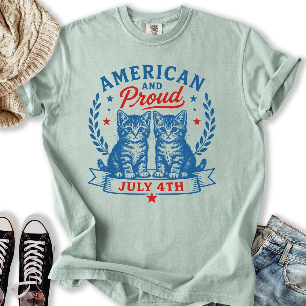 Proud American Kittens - Adult & Kids T-Shirts, Sweatshirts & Hoodies apparel design preview 2