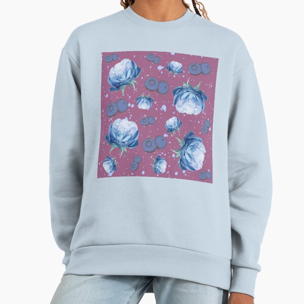 Summer Floral Blueberry - Adult & Kids T-Shirts, Sweatshirts & Hoodies apparel design preview 1