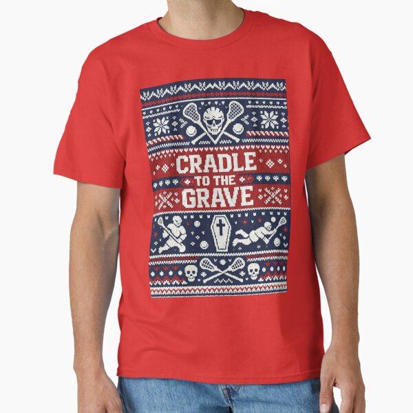 Cradle to the Grave Lacrosse Passion Knitting Pattern - Adult & Kids T-Shirts, Sweatshirts & Hoodies apparel design preview 1