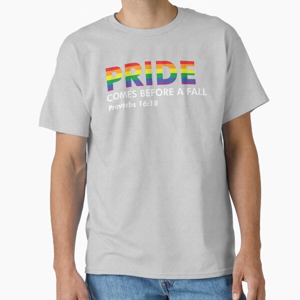 Pride Proverbs 16:18 - Adult & Kids T-Shirts, Sweatshirts & Hoodies apparel design preview 1