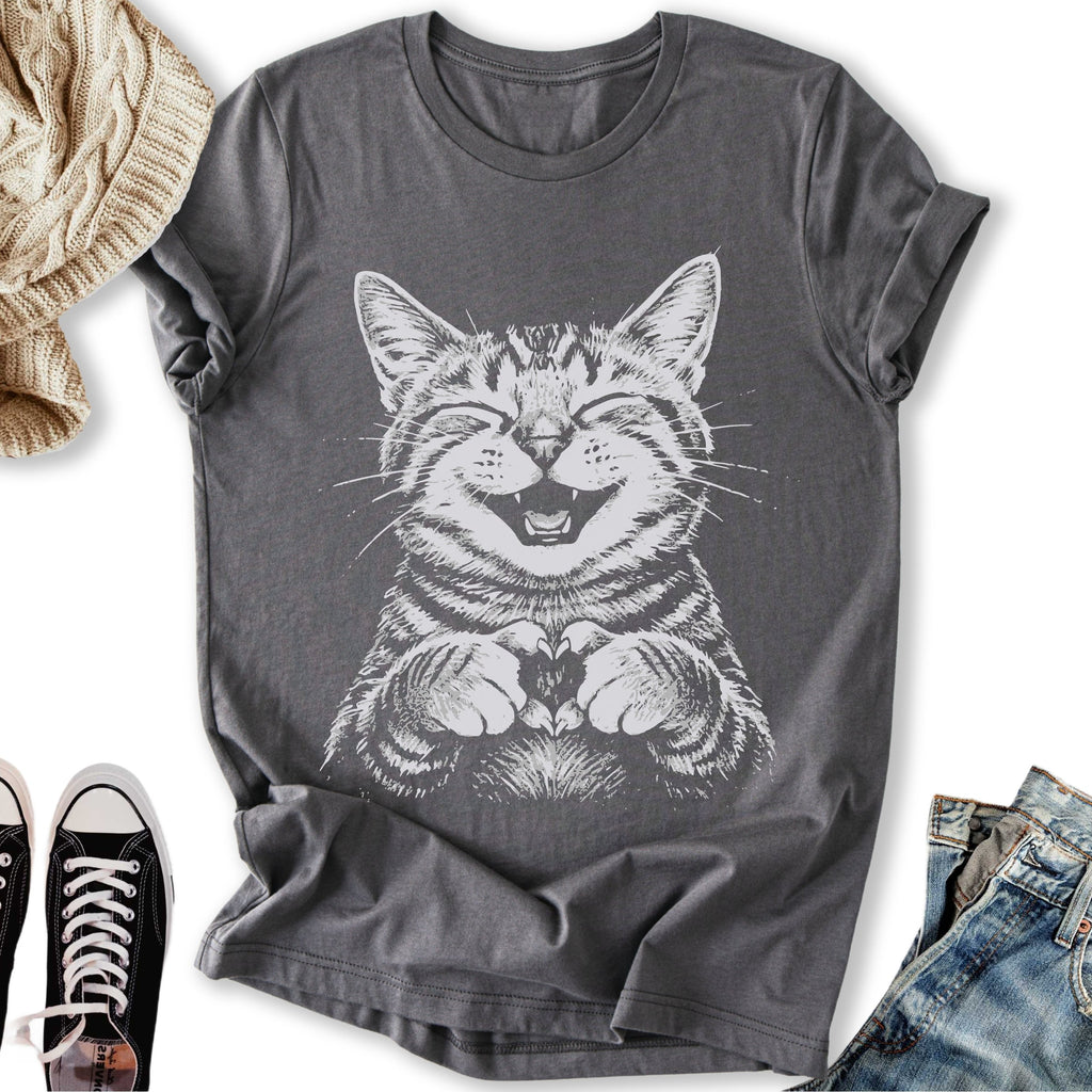 Cat Love Heart - Adult & Kids T-Shirts, Sweatshirts & Hoodies apparel design preview 1
