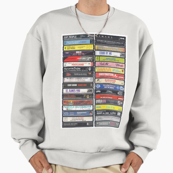 1980s Movie Songs Cassette Print '80s Cinema Tracks - Adult & Kids T-Shirts, Sweatshirts & Hoodies apparel design preview 1