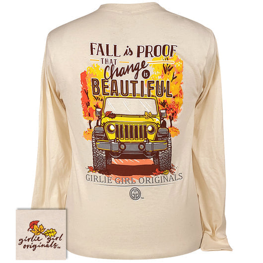 Girlie Girl Originals Change Is Beautiful Fall - Adult & Kids T-Shirts, Sweatshirts & Hoodies apparel design preview 2