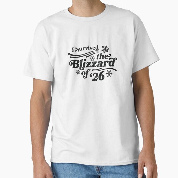 I Survived the Blizzard of '26 black - Adult & Kids T-Shirts, Sweatshirts & Hoodies apparel design preview 1
