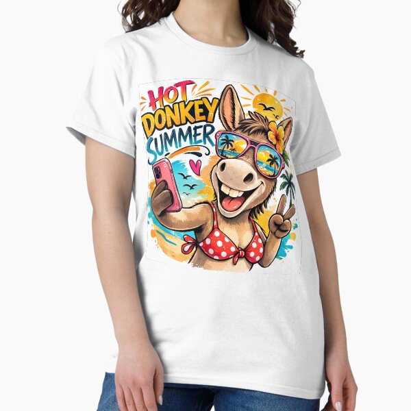 Hot Donkey Summer - Adult & Kids T-Shirts, Sweatshirts & Hoodies apparel design preview 1