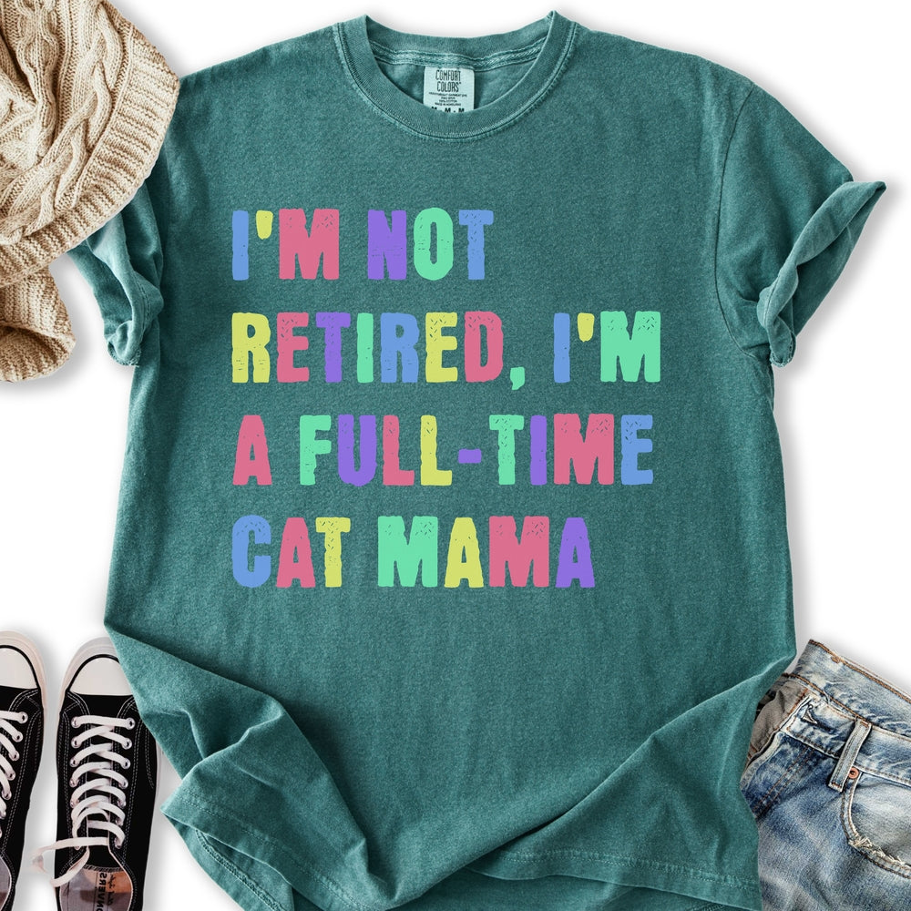 Full Time Cat Mama - Adult & Kids T-Shirts, Sweatshirts & Hoodies apparel design preview 2