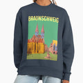 Nostalgic city view, Braunschweig old town market, - Adult & Kids T-Shirts, Sweatshirts & Hoodies apparel design preview 1