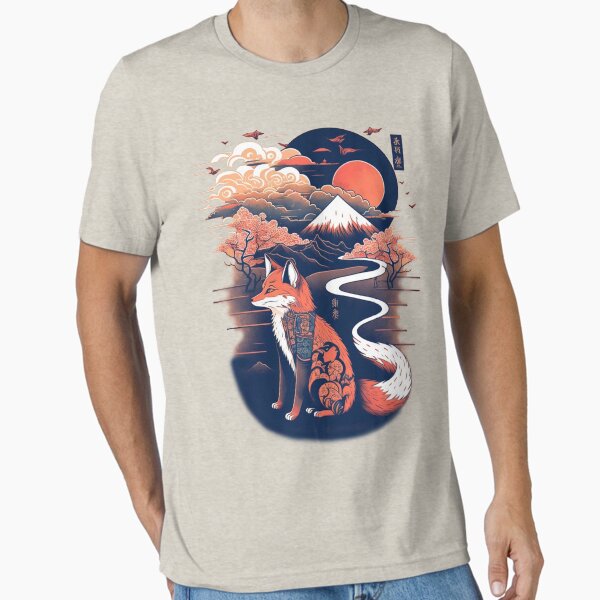 Japanese Fox 6 - Adult & Kids T-Shirts, Sweatshirts & Hoodies apparel design preview 1