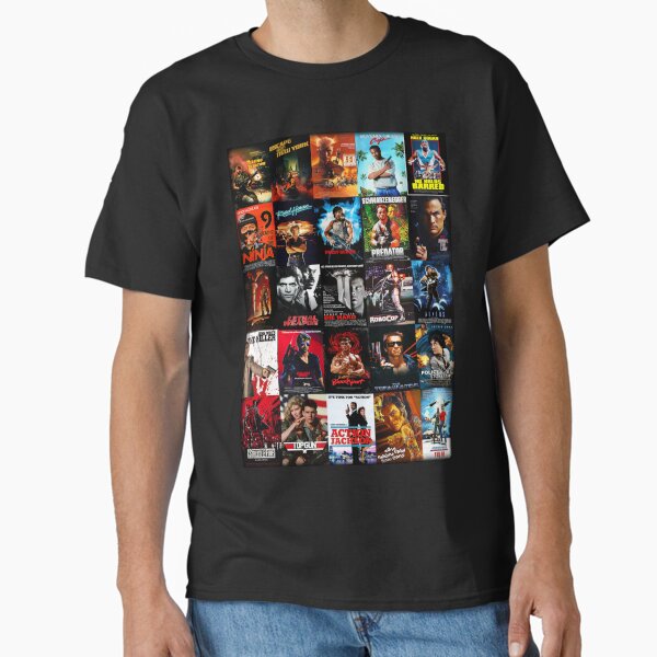 1980s Action Movie Classics - Adult & Kids T-Shirts, Sweatshirts & Hoodies apparel design preview 1
