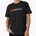 Space Invaders Pixel Art Rainbow Aliens Premium - Adult & Kids T-Shirts, Sweatshirts & Hoodies apparel design preview 1