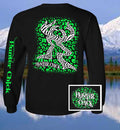 Country Life Outfitters Hunter Chick Black Green - Adult & Kids T-Shirts, Sweatshirts & Hoodies apparel design preview 1