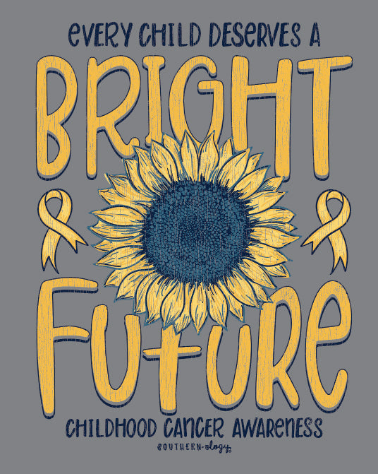 Southernology Childhood Cancer Bright Future Comfort - Adult & Kids T-Shirts, Sweatshirts & Hoodies apparel design preview 2