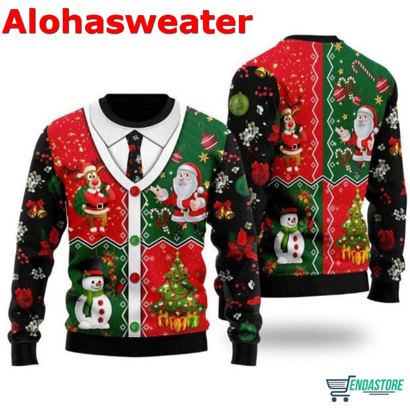 Christmas Bright Neon Lighting Ugly Christmas Sweater product image 4