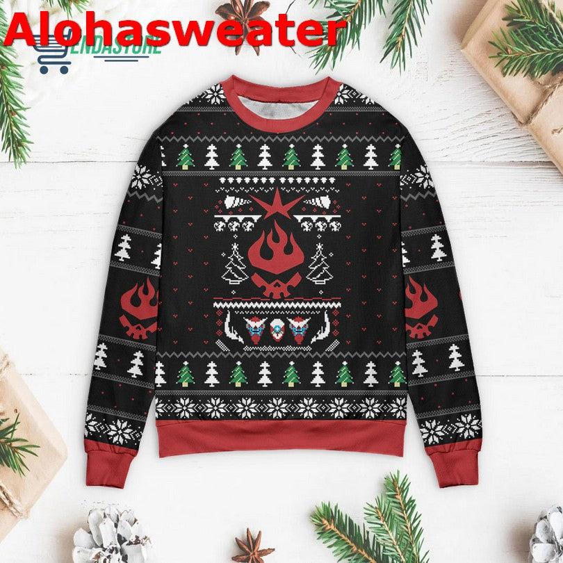 Christmas Instrument Saxophone ugly Christmas sweater product image 3