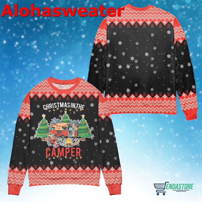 Christmas in the camper Christmas sweater product image