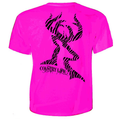 Country Life Outfitters Pink Zebra Deer Head Hunt - Adult & Kids T-Shirts, Sweatshirts & Hoodies apparel design preview 1