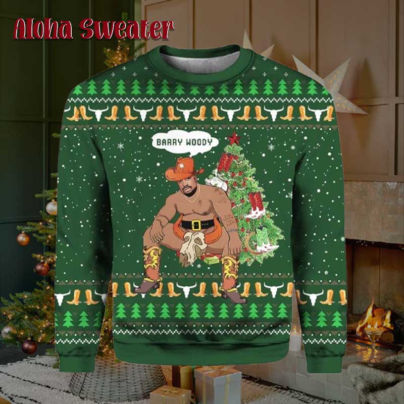 Big Package Barry Wood Meme Ugly Christmas Sweater product image 2