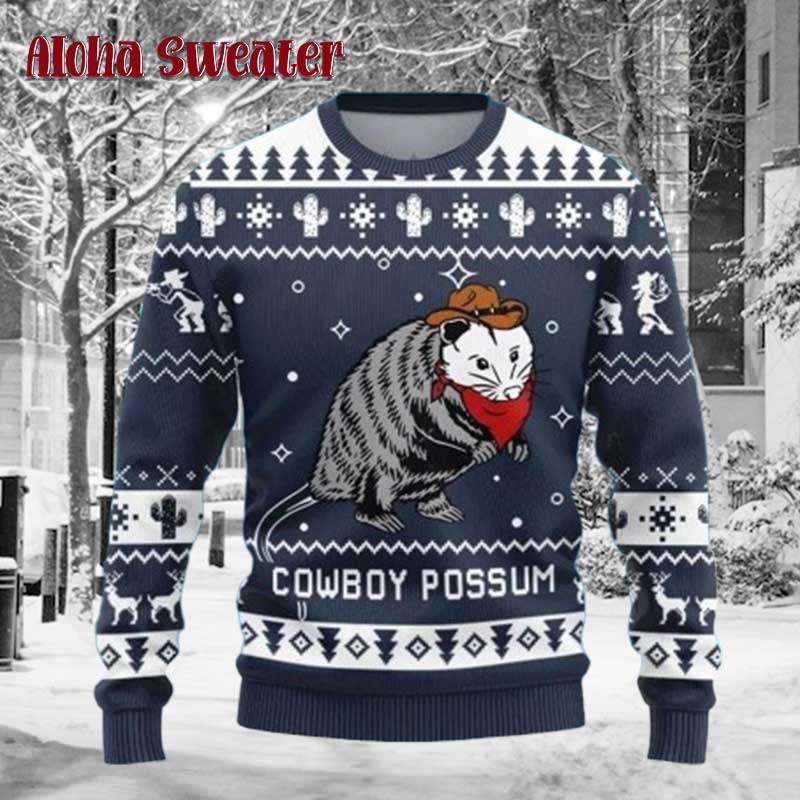 Howdy Santa Cowboy Ugly Christmas Sweater product image 5
