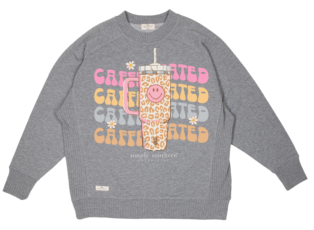 Simply Southern Caffeinated Crew - Adult & Kids T-Shirts, Sweatshirts & Hoodies apparel design preview 2