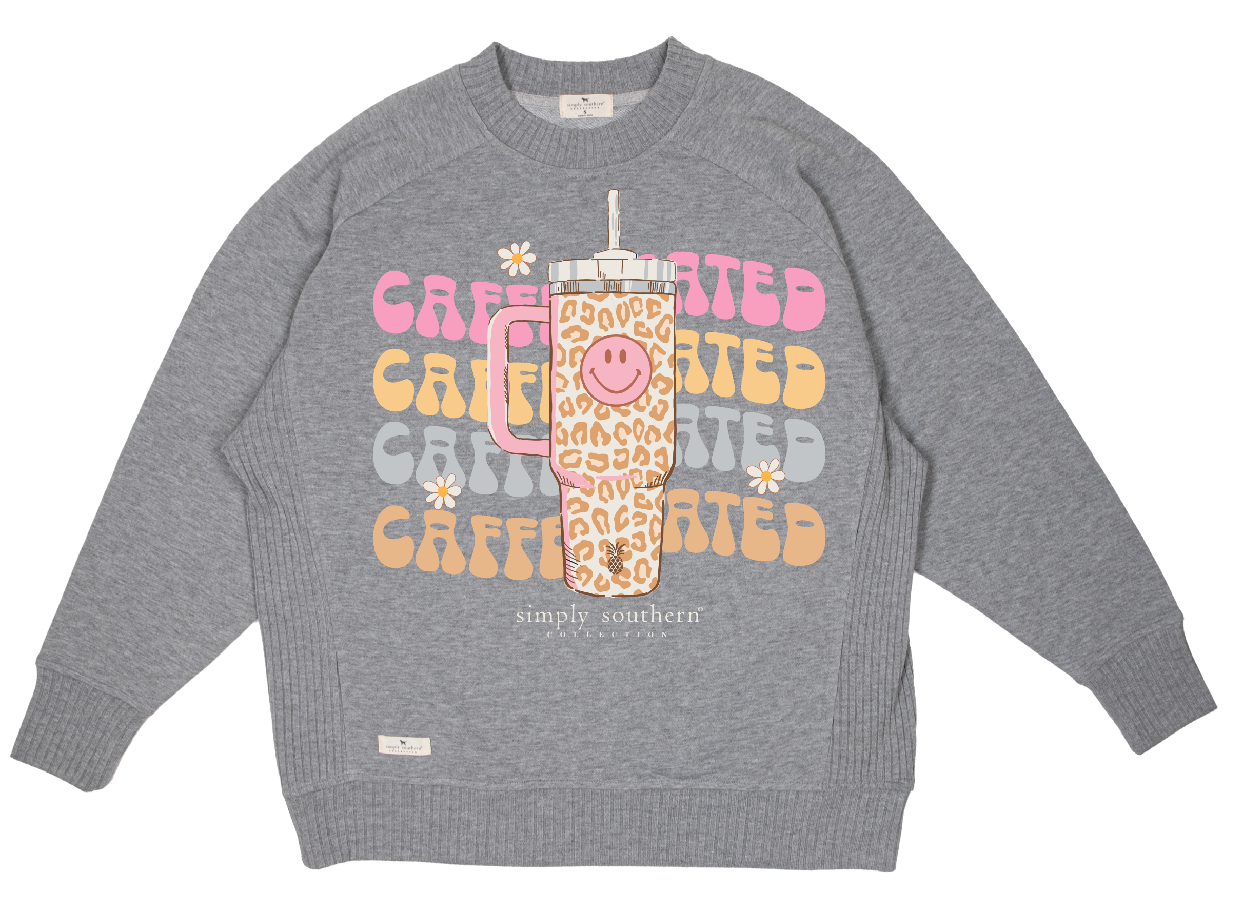Simply Southern Caffeinated Crew - Adult & Kids T-Shirts, Sweatshirts & Hoodies apparel design preview 2