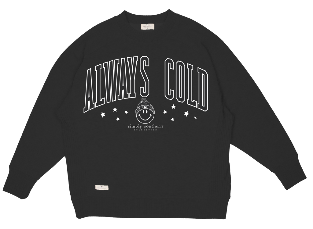 Simply Southern Always Cold Crew - Adult & Kids T-Shirts, Sweatshirts & Hoodies apparel design preview 2