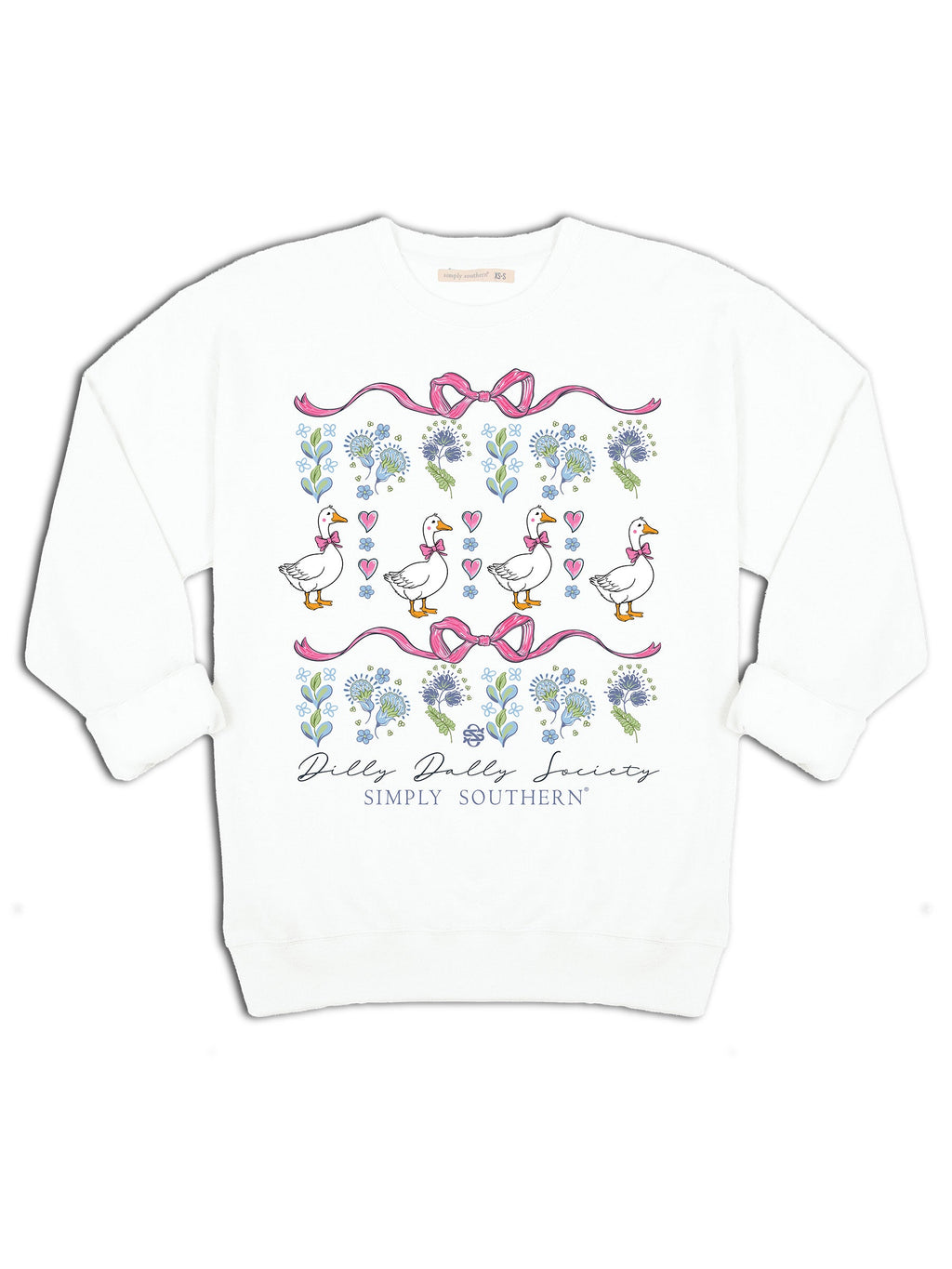 Simply Southern Dilly Dally Crew - Adult & Kids T-Shirts, Sweatshirts & Hoodies apparel design preview 2