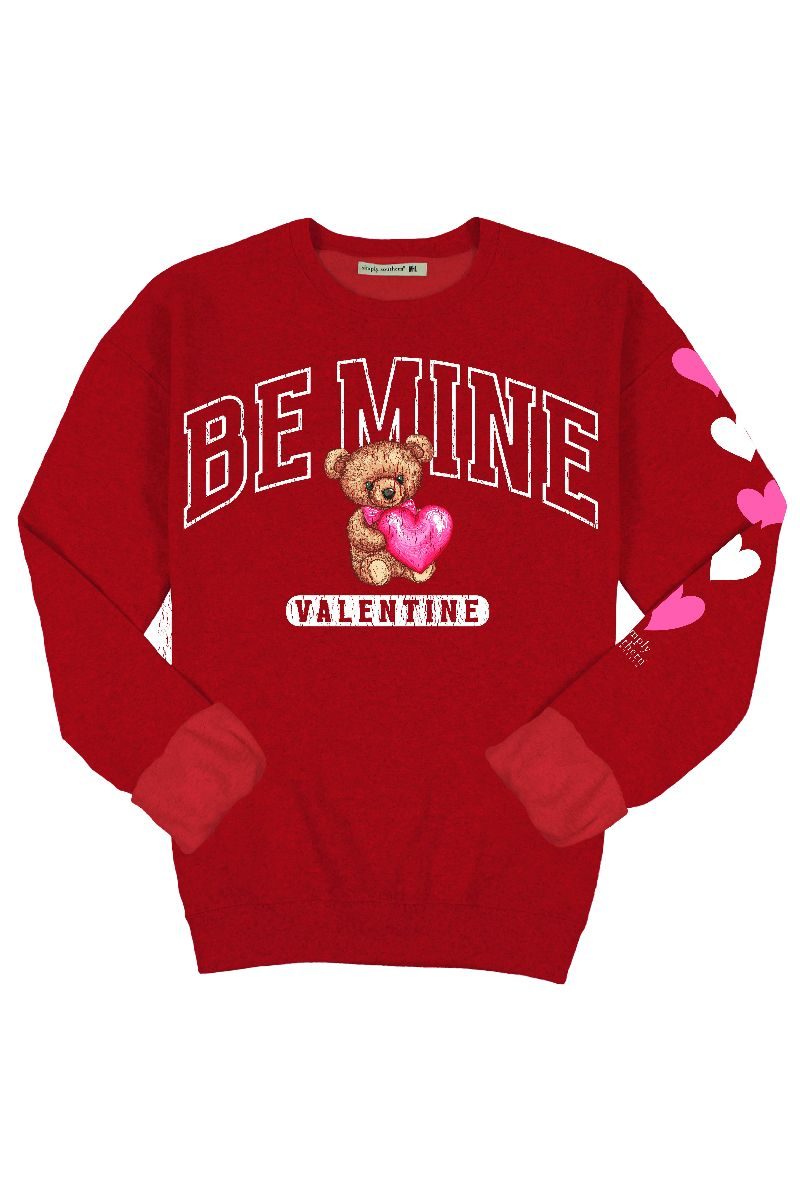 Simply Southern Be Mine Valentine Crew - Adult & Kids T-Shirts, Sweatshirts & Hoodies apparel design preview 2