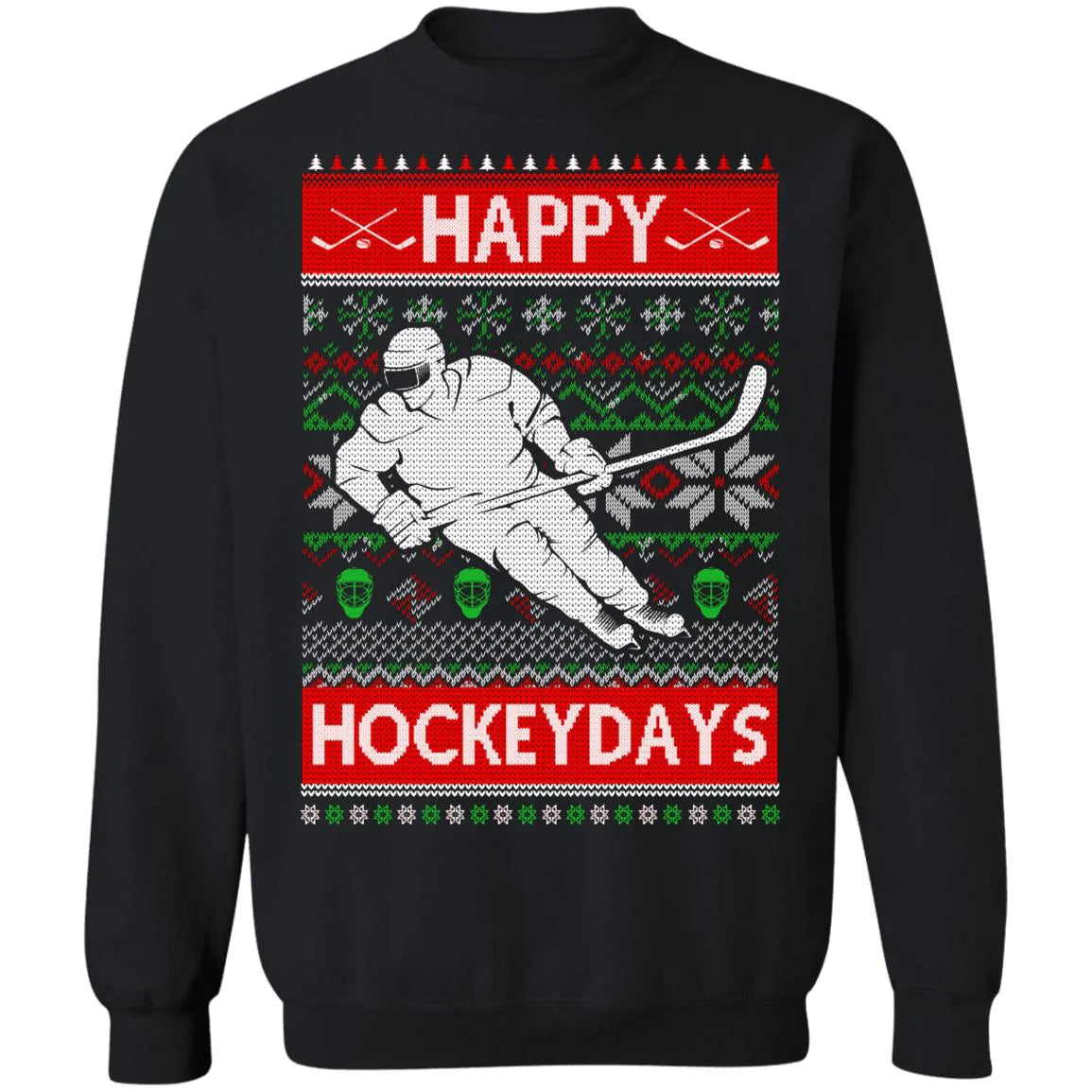 Happy hockeydays ice Christmas sweater product image 2