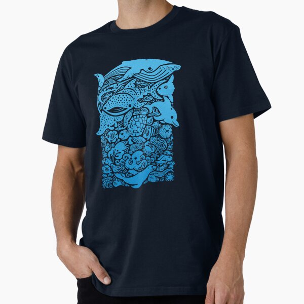Aquatic Blues 2 Premium - Adult & Kids T-Shirts, Sweatshirts & Hoodies apparel design preview 1