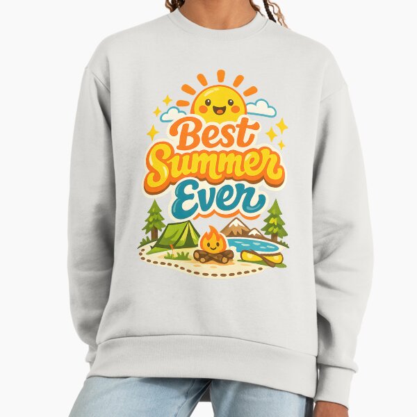 Best Summer Ever Camp Theme Graphic - Adult & Kids T-Shirts, Sweatshirts & Hoodies apparel design preview 1
