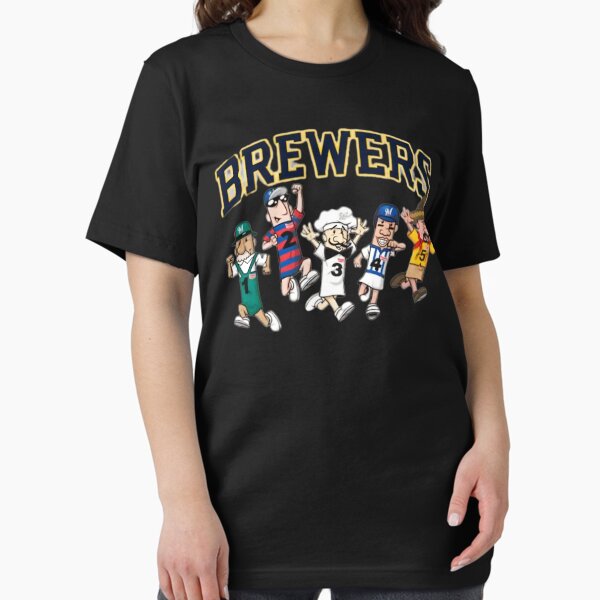 Brewers Sausage Mascot Race Cartoon Sports Parody - Adult & Kids T-Shirts, Sweatshirts & Hoodies apparel design preview 1