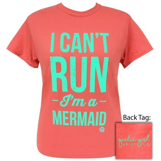 Girlie Girl Originals Preppy I Can't Run Coral Silk - Adult & Kids T-Shirts, Sweatshirts & Hoodies apparel design preview 1