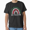 Free Palestine Save Gaza Palestinian Flag Rainbow - Adult & Kids T-Shirts, Sweatshirts & Hoodies apparel design preview 1