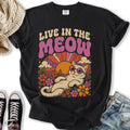 Live In The Meow - Adult & Kids T-Shirts, Sweatshirts & Hoodies apparel design preview 1