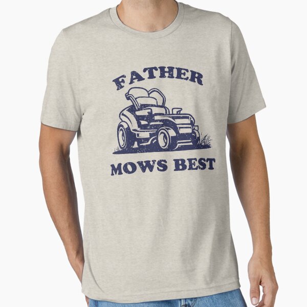 Father Mows Best Vintage Retro 90s Style - Adult & Kids T-Shirts, Sweatshirts & Hoodies apparel design preview 1