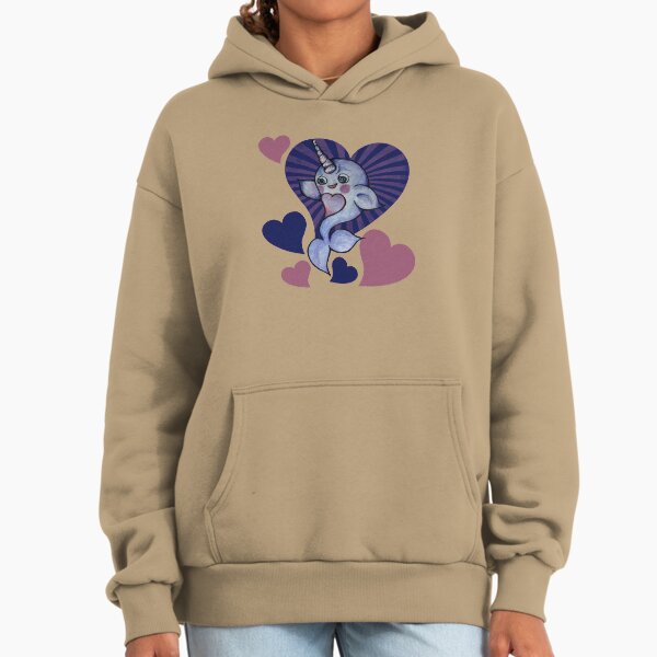 Narwhal with hears - Adult & Kids T-Shirts, Sweatshirts & Hoodies apparel design preview 1
