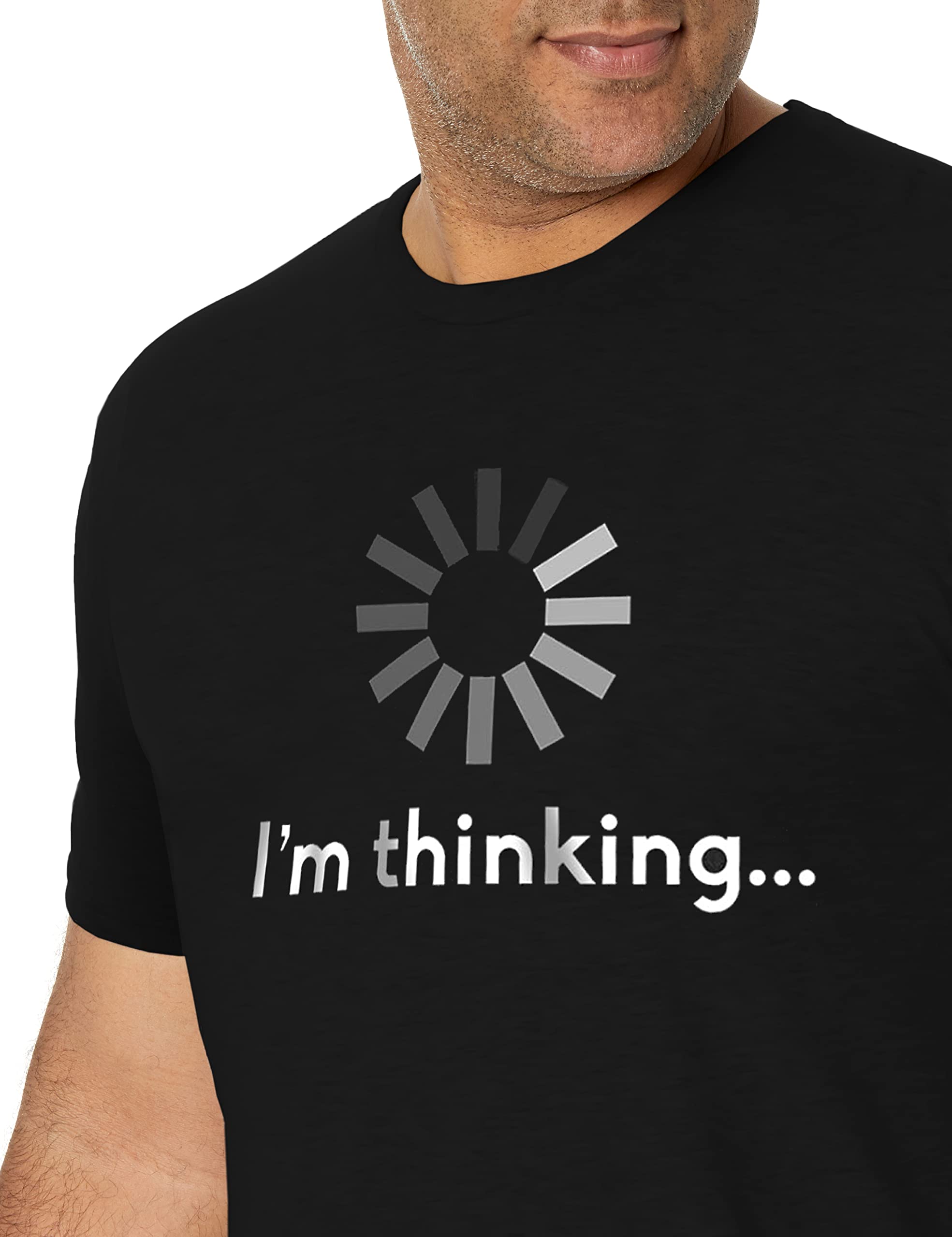 I'm Thinking Print Men Slogan - Adult & Kids T-Shirts, Sweatshirts & Hoodies apparel design preview 5